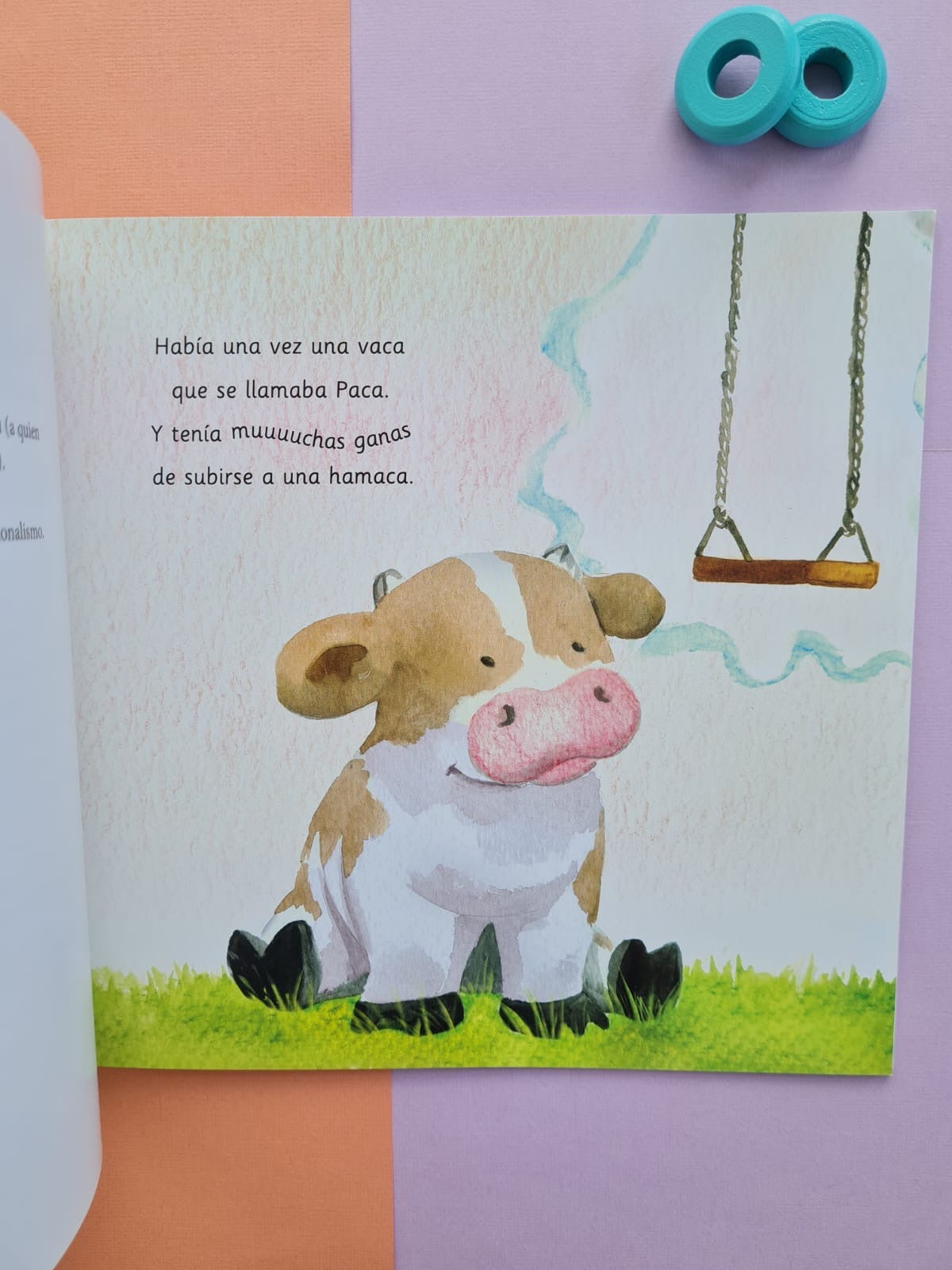 La vaca en su hamaca